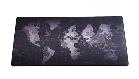 Giant Black World Map Mouse Pad To Assist In World Domination