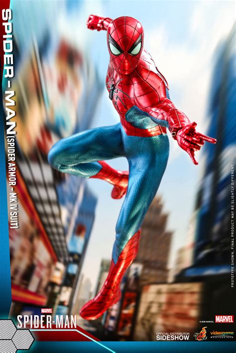 Marvel Spider Man Spider Armor MK IV Suit Figure Hot Toys VGM