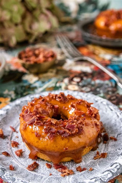 Saftige K Rbis Donuts Mit Karamell Und Bacon Recipe Food