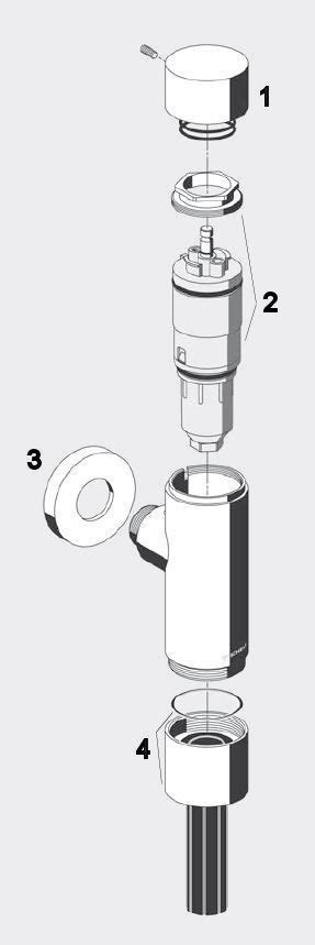 Badexa Schell Wc Sp Larmatur Schellomat Basic Dn Ohne