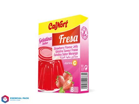 Gelatina Sabor Fresa CalNort 170g Esencial Pack