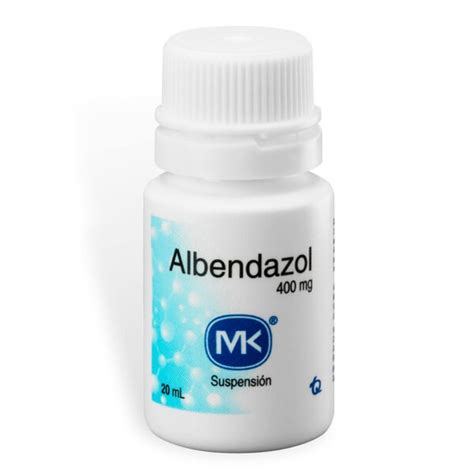 Albendazol Suspensi n 400 mg Frasco con 20 Ml Mk Mis Droguerías