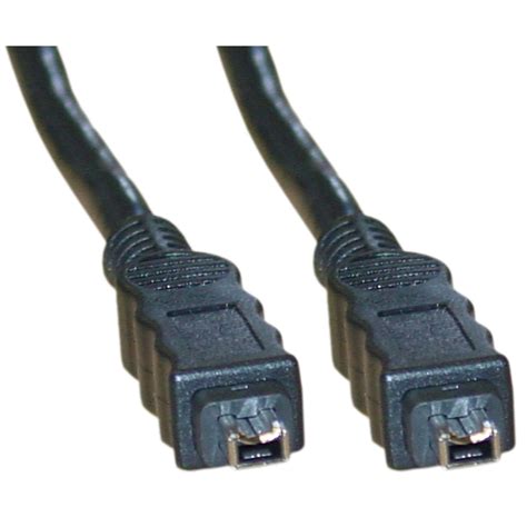 Cable, IEEE-1394, 4P/4P, firewire, black, 15' - Compatible Cable Inc