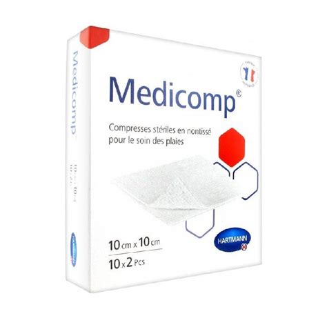 HARTMANN Medicomp S 40 Compresses en non tissé stériles 10 x 10 cm