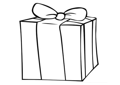 Caja De Regalo Navide A Con Dibujo De Estrella Para Colorear Imprimir