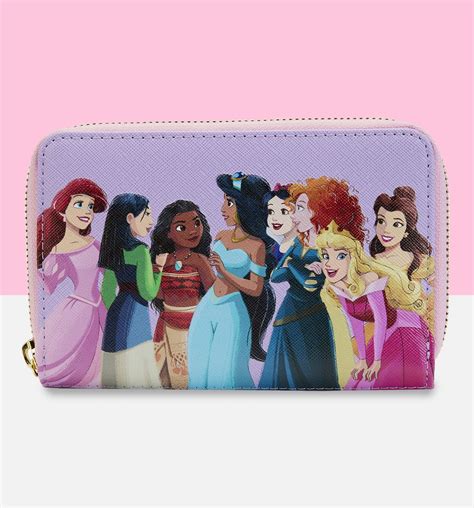 Loungefly Disney Princess Collage Zip Around Wallet