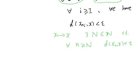 SOLVED If A Sequence Xn In A Metric Space X Is Convergent And Has