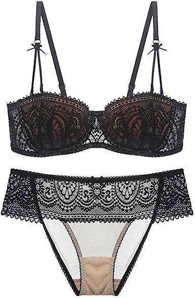 Bolawoo 77 Damen Dessous Set Push Up Spitze Bh Mit Bügel Unterhosen