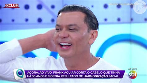 Um novo homem Frank Aguiar passa por harmonização facial e corta os