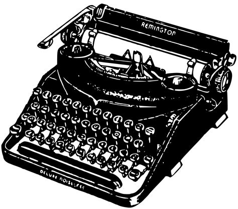 Clipart - Vintage Typewriter