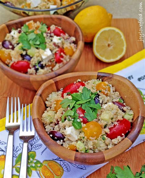 Greek Quinoa Salad Joy Love Food