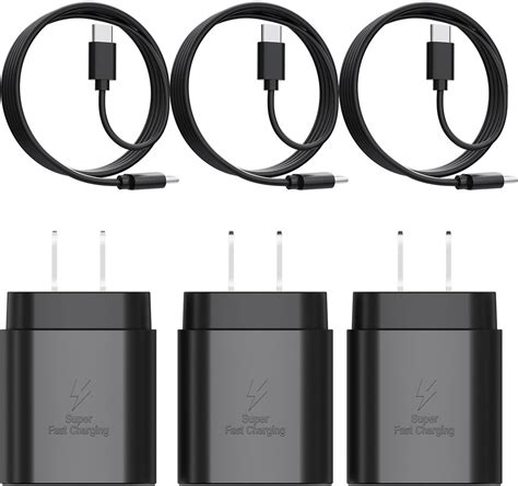 Type C Charger 3 Pack 25w Pd Usb C Wall Charger Super Fast