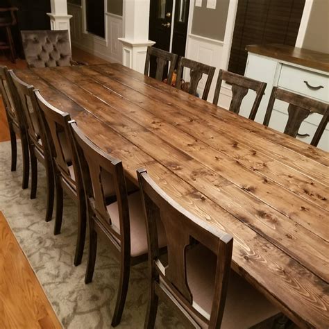 handmade solid pine farmhouse table rustic dining table etsy