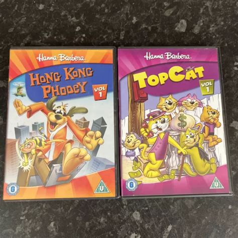 Hanna Barbera Dvd Bundle Hong Kong Phooey And Top Cat Vol 1 £5 50