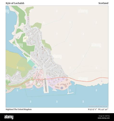 Map of kyle of lochalsh Cut Out Stock Images & Pictures - Alamy