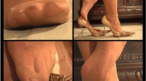 Pantyhose N Y L O N S Shoeplay Gml Python Pumps Dipping 2 Part 2