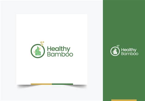 Premium Vector Healthy Bamboo Logo Design Template