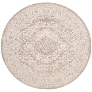 SAFAVIEH Reflection Beige Cream 10 Ft X 14 Ft Border Area Rug RFT670A