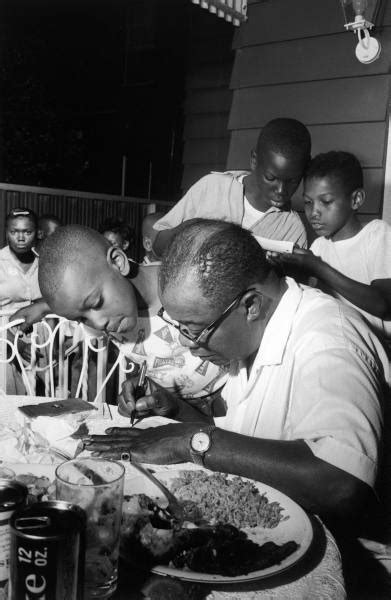 Louis Armstrong signing autographs for neighborhood kids | New orleans ...