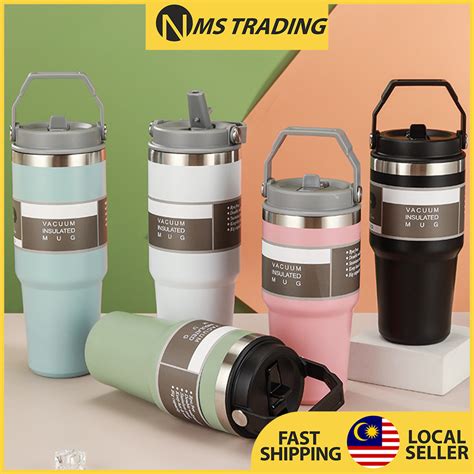 Ml Stainless Steel Handheld Thermos Insulated Vacuum Tumbler Hot Or Cold Mugater Bottle