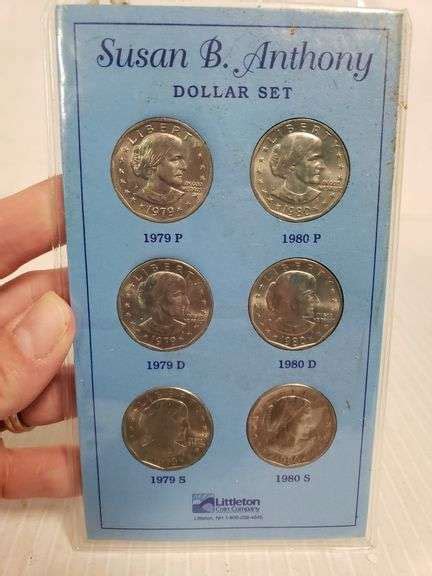 Complete 2 Year Uncirculated Set Of Susan B Anthony Dollar Coins