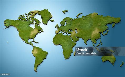 3d World Map Stock Photo Download Image Now World Map Three