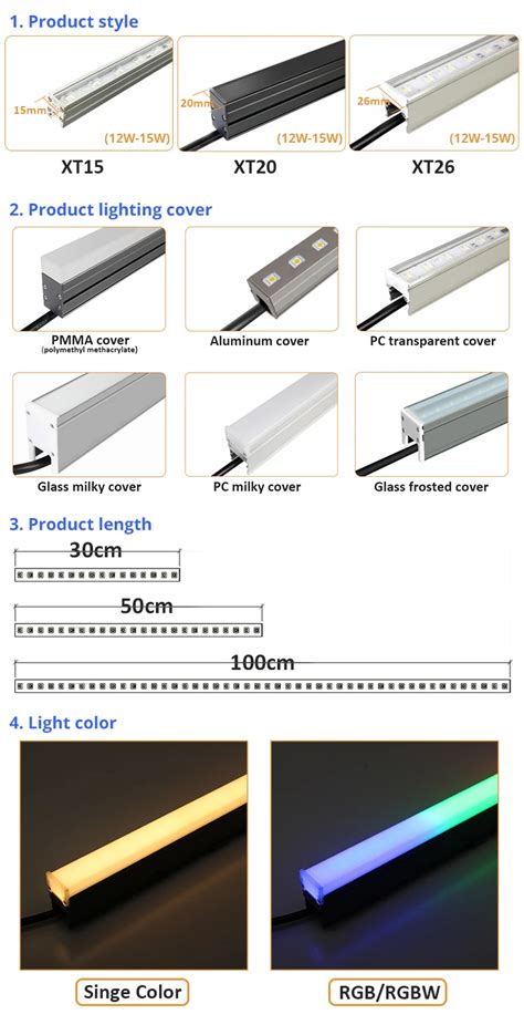 Lnjami Dmx Waterproof Ip Outdoor Rgb Wall Washer Led Linear Facade