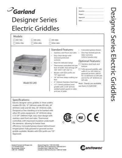 Ed G Ed G Ed G Griddles Garland Garland Group