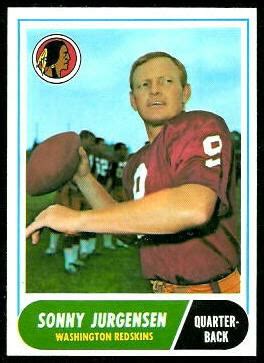 Sonny Jurgensen - 1968 Topps #88 - Vintage Football Card Gallery