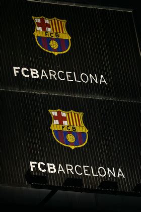 Fc Barcelona Badge On Scoreboard Camp Editorial Stock Photo - Stock ...