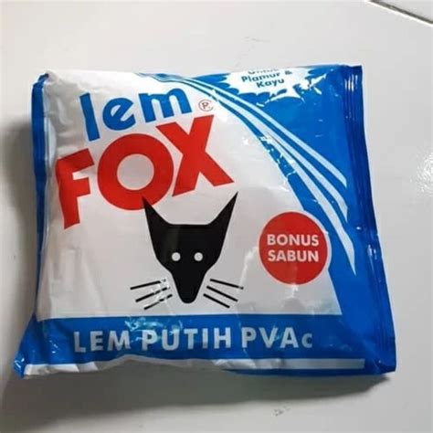 Jual Lem Fox Biru White Glue Lem Putih Fox Gr Gram Indonesia