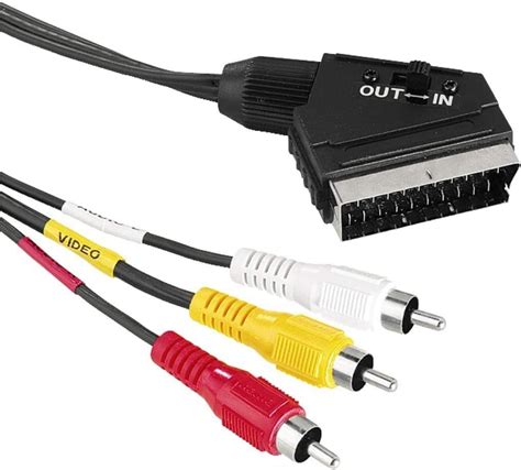 Goobay Cavo Adattatore Da Scart A Audio Video Composito In