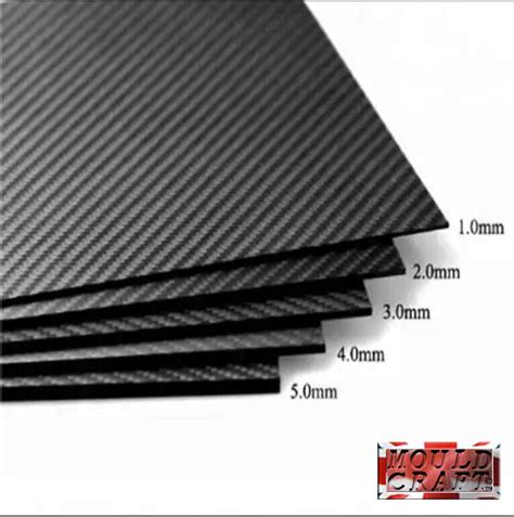 Mouldcraft Double Sided Carbon Fibre Sheets Gloss Or Matte Mm Mm