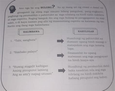 Anong Mensahe Ang Nais Iparating Ng Bulong Brainly Ph