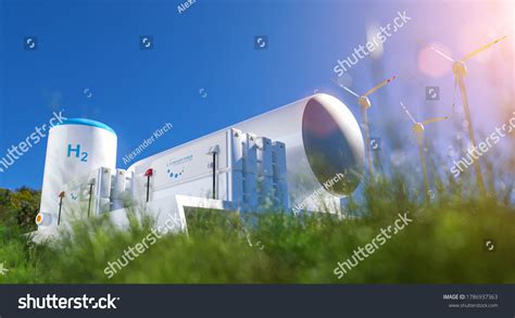 Hydrogen Renewable Energy Production Hydrogen Gas Stock Photo ...