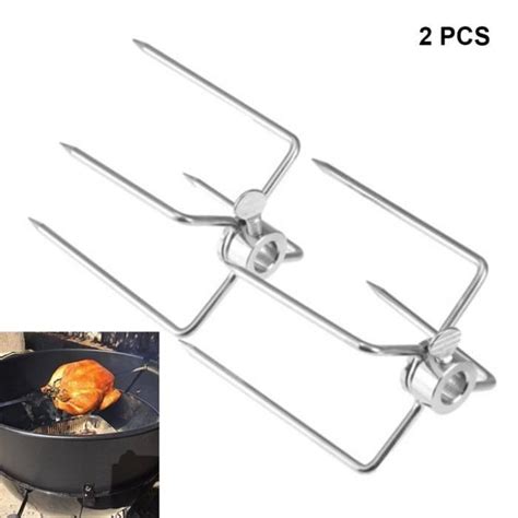 Pcs Barbecue En Acier Inoxydable Barbecue Broche Barbecue Accessoires