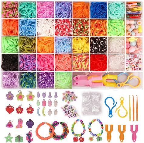 Amazon UUEMB 3000 Rubber Band Bracelet Kit Colorful Loom