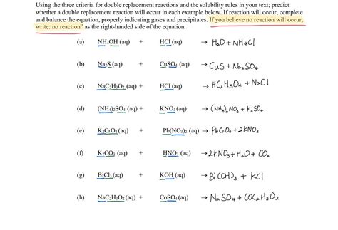 Solved Using The Three Criteria For Double Replacement