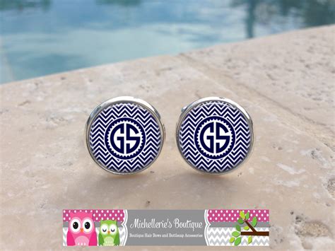 Personalized Monogram Cufflinks Monogram by MichelleriesBoutique