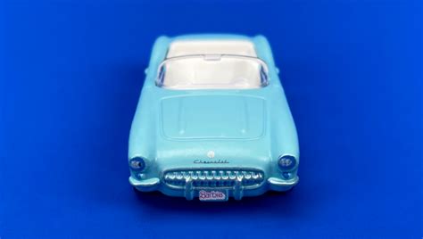 Машинка Базова Hot Wheels 1956 Corvette Barbie The Movie Screen Time 1 64 HKK87 Light Blue