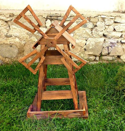 Windmill wooden windmill garden decoration