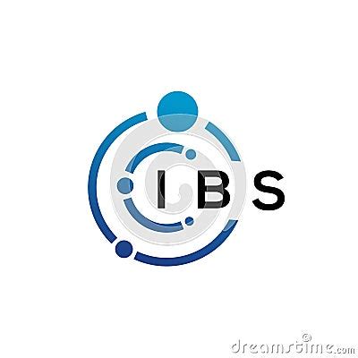 IBS Letter Technology Logo Design On White Background. IBS Creative ...