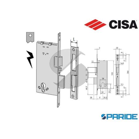 Serratura Infilare E Multitop Pro Cisa Elettrica Paride