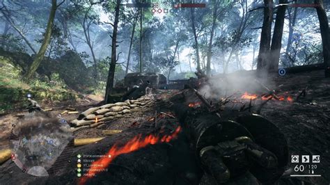 Battlefield 1 Conquest Multiplayer Gameplay Argonne Forest PS5 No