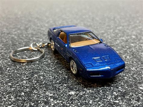Pontiac Firebird T A Transam Keychain GTA Bright Blue Hot Wheels
