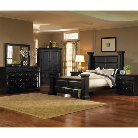 Black Classic Piece California King Bed Bedroom Set Torreon Rc