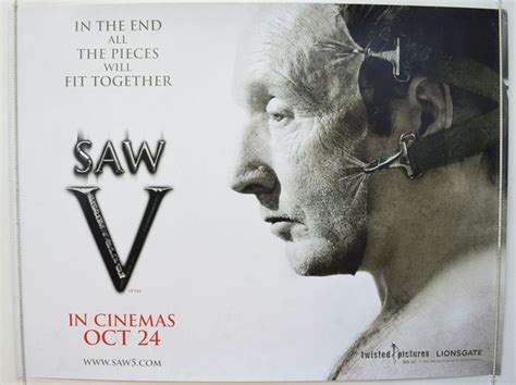 Saw V Teaser Advance Version Original Cinema Movie Poster From