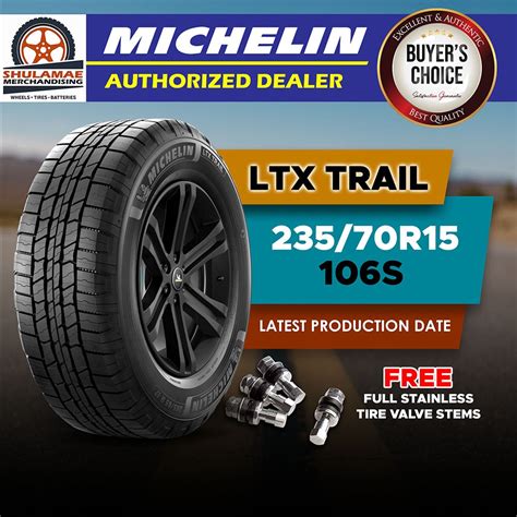 MICHELIN 235 70 R15 106S LTX TRAIL Thailand Made With Free Stainless