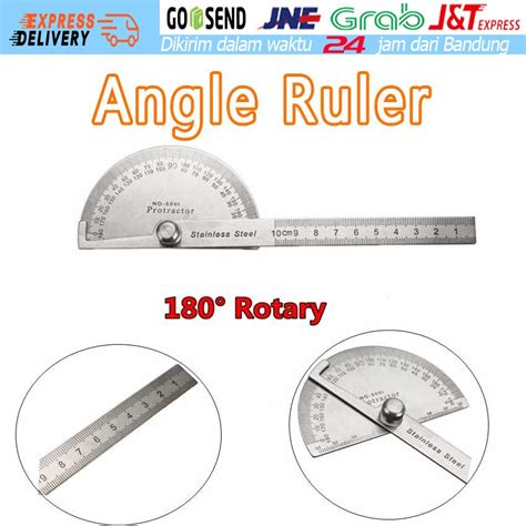 Jual Stainless Degree Protractor Busur Derajat Pengukur Sudut