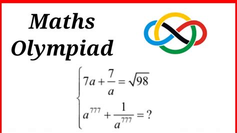 A Nice Algebra Problem Olympiad Math Problem Mathsolympiad Youtube